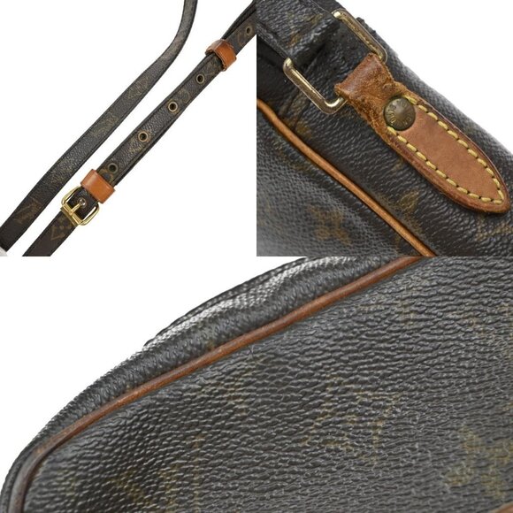 LOUIS VUITTON Danube Shoulder Bag Monogram Leather Brown France M45266 30EF717 - Picture 9 of 16